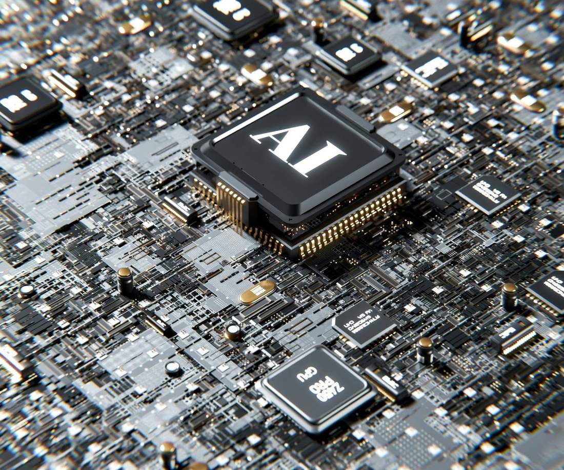 Close detail of processor architecture